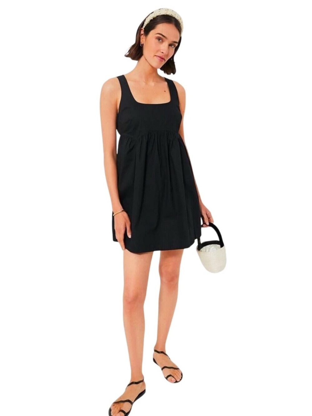 Tuckernuck Pomander Place Black Porto Sleeveless Mini Dress S Preppy Minimalist